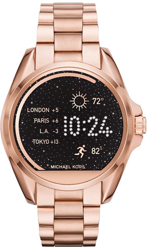 michael kors smartwatch bradshaw rose